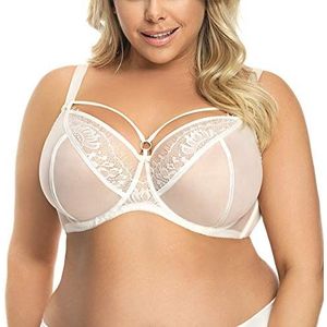 Gorsenia K496 Paradise Cream Off White Non-Padded Underwired Full Cup Bra 95H