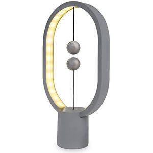 DesignNest by Allocacoc – mm Oval Balance Lamp Mini - Light Grey – Mini Heng Balance Lamp – Magnetische Design Lamp - bureaulamp