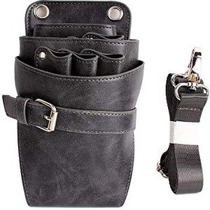 Kapperstas, gereedschapstas, haargereedschapstas, modieus design, kapsalon, draagbare gereedschapskoffer voor haarstyling, schouderriemtas (grijs)