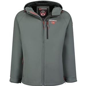 Geographical Norway Geo Norway Takito Softshelljas voor heren, waterdicht en winddicht, herenkleding, jas met lange mouwen, Donkergrijs, XXL