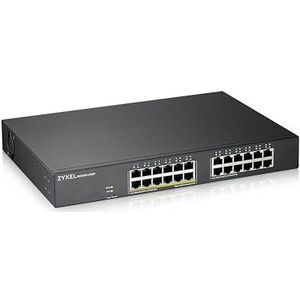 Zyxel 24-poorts GbE Poe Switch 130 Watt 802.3at | rackmount |slimme hybride modusschakelaar | standalone of Nebula Cloud [GS1915-24EP]