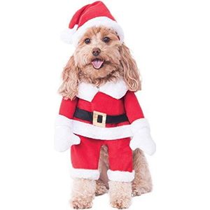 Rubie's wandelende kerstman huisdier kostuum, groot