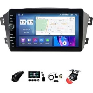 BOJONTN 22,9 cm (9 inch) Android 12 Autoradio 2 DIN voor Geely GX7 2011-2019 met achteruitrijcamera stuurbediening Bluetooth GPS Navi CarPlay Wireless FM WiFi (grootte: S400 4+64G)