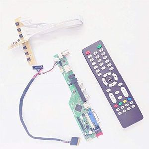 Voor CLAA101WA01/A VGA+HDMI+AV+USB+RF T.V53 screen controller drive board 10.1 ""1366* 768 notebook PC panel LVDS 40Pin WLED DIY kit (CLAA101WA01A)