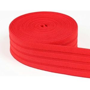 3/5 meter kleurrijke elastische band singelband 40 mm stretchband rubberen lint zachte riem broek jurk doe-het-naaiaccessoires-rood-40mm-3.0meter