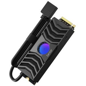 Lexar NM1090 1TB SSD PCle Gen5x4 NVMe, M.2 2280, PCIe 5.0 SSD met een krachtig koellichaam, tot 11500 MB/s, krachtige interne solid-state drive voor gaming, fotografie, videobewerking en ontwerp