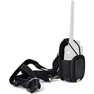 HYS Multifunctionele tas voor radio, tweerichtingsradio, verstelbare schouderriem, compatibel met Motorola Kenwood, Midland Icom, Yaesu Baofeng UV-5R, moderne walkietalkie, zwart en blauw, blauw