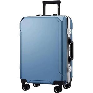 Cabinebagage Rolkoffer, USB-oplaadpoort Koffers Tsa Combinatieslot Met Universele Wielen Bagagekluis Reiskoffer Handbagage (Color : D, Size : 24 in)