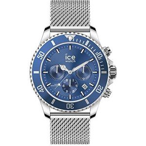 Ice-Watch - ICE staal Mesh blauw Chrono - Heren blauw horloge met metalen band - Chrono - 017668 (Groot)