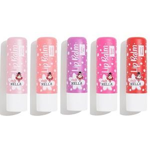 Miss Nella Kinderlippenverzorgingsset, 5 soorten, hypoallergeen, zonder parfum en alcohol
