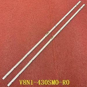 LED-achtergrondverlichtingsstrip for Samsung UE43NU7025 UE43NU7190U UE43NU7025K UE43RU7100 UE43RU7200 UE43NU7125K UE43RU7190U UE43NU7092U(4 PCS For 2 TV)