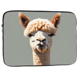 Alpaca Avatar Schokbestendige Draagbare Laptophoes Voor Mannen En Vrouwen Zakelijke Reizen Kantoor Dagelijks Gebruik 15 Inch