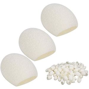 Natuurlijke Zijdecocons, Mee-eterverwijdering, Exfoliërende Zijderupsballen met 100 Stuks, Diepe Reiniging, Poriënreiniging, Fleuren de Huid