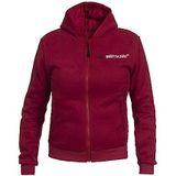 Verwarmd vest - Verwarmde Hoodie - Verwarmde Jas | Dames | 5 Verwarmingszones, Bordeaux, XXL