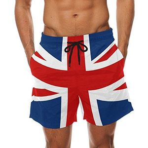 COOSUN Britse Britse Britse vlag Beach Board Shorts sneldrogende zwembroek voor heren