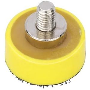 Polijstschijf voor slijpmachine, 1/2/3 inch accessoires schuurschijf schuurmachine steunschijf for luchtpolijstmachine klittenband achterplaat schuurgereedschap M6(1 Inch)
