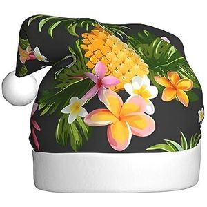 QQLADY Tropische Ananas Hawaiiaanse Kerstman Hoed voor Volwassenen Kerst Hoed Xmas Vakantie Hoed voor Nieuwjaar Party Supplies