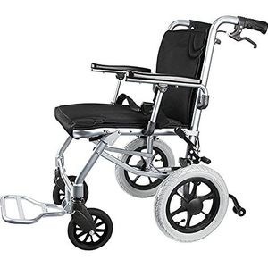 Rolstoelen Opvouwbare lichtgewicht aluminium zelfrijdende rolstoel, All Terrain Light Opvouwbare handmatige zelfrijdende aluminium rolstoel Quick Release wiel