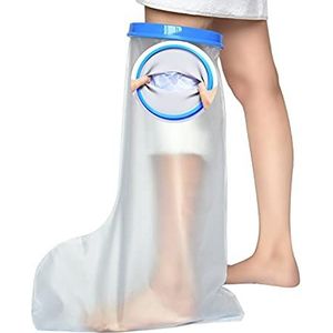 Waterdichte beenhoes voor douche, gegoten en bandage protector voor baden waterdichte bescherming om gebroken voet enkelteen, gips gegoten waterdichte hoes helder gegoten en dressing beschermers voor volwassenen halve been