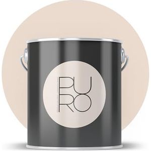 Livingwalls PURO Premium muurverf c9010 - schilderverf met zeer hoge dekking - matte hoogwaardige binnenverf in beige - 5 l