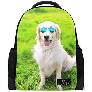 My Daily Cool Golden Retriever Hond Rugzak 14 Inch Laptop Daypack Boekentas voor Reizen College School