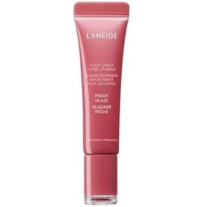 LANEIGE Original, Glaze Craze Tinted Lip Serum met kleur, 12 g van Bella, 12 g (Peach Glaze, 1 stuk)
