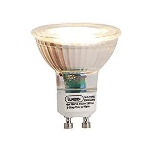 LUEDD GU10 3-staps dim to warm LED lamp 6W 450 lm