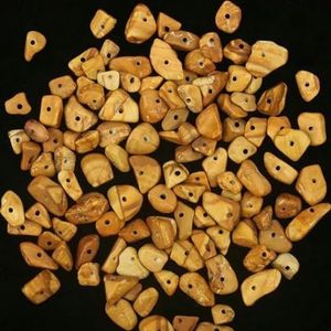 Natuursteen kralen onregelmatige Amethist apatiet losse edelstenen chips grind kralen voor sieraden maken bulk DIY armband 16''-geel hout-3-5mm