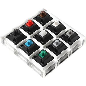 9 sleutel Cherry Gateron Groen Helder Wit Grijs Clear Zealio Paars Schakelaars As Testing Tool Schakelaar Tester (Cherry Tester)