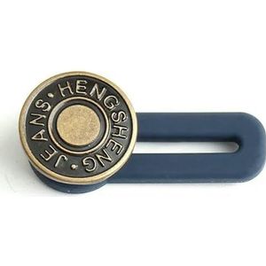 1/5/10 STUKS Metalen knoopverlenger voor het naaien van broeken en jeans, verstelbare intrekbare tailleverlengers, knoop-tailleband-expander - brons A-5 STUKS