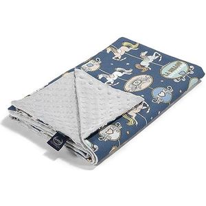 La Millou Peuter Lichte Deken - LUNAPARK by Night - Lichtgrijs