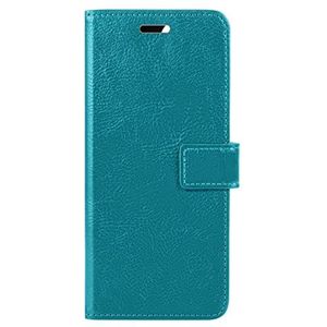 BASEY Hoesje Voor Samsung Galaxy A23 Case Bookcase Case Flip Hoesje Book Cover Met Screenprotector - Samsung A23 Case Book Hoesje Case - Turquoise
