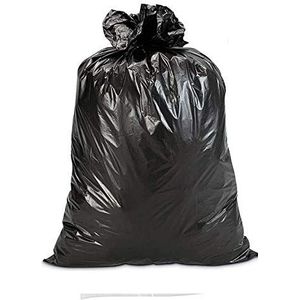 Flexo 25 zwarte nylon zakken 80 x 120 cm. Zeer robuust voor polyethyleen PE LD, dikte 80 micron. Zakken voor puin, bouw, tuinieren.