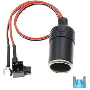 10 STKS 32 V Zuiver Koper Auto Sigaret Lichte Oplader Kabel Socket Plug Adapter Kabel Zekering (Kleur: Micro, Maat: 2A)