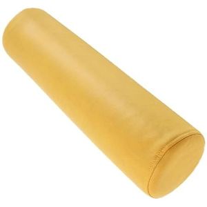 Rond rolkussen Nekrol Kussen van traagschuim Traagschuim rolkussen voor knieën/benen/nek Volledig rolkussen/rond cilindervormig kussen om op te slapen(Geel,12cmx50cm)