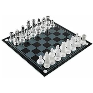 Arti Casa Glazen Schaakset - 33 Delige Set - 25x25 CM - 900 GR - Glas