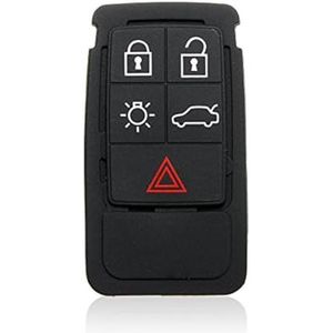 Motorfiets telefoon monteren Voor Volvo Voor S60 Voor S80 Voor XC70 Voor XC90 5 Knoppen Afstandsbediening Sleutel Rubber Pad Vervanging