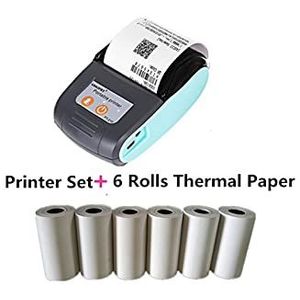Handheld Inkjet -printer Mini 58mm Papier Bill Pocket Bluetooth-printer Draadloze Draagbare Thermische Ontvangstprinter Mobiel Niet gemakkelijk te vervagen(Rosso)