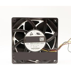 Voor Sanyo voor Denki 9GV1212P1J061 DC 12V 3.0A 120x120x38mm 4-draads serverkoelventilator