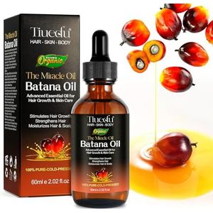 Biologische Batana Olie voor Haargroei en Hoofdhuidverzorging - 100% Natuurlijke, Zuivere en Hydraterende Essentiële Olie - 60 ml