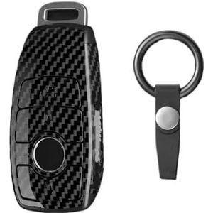 Sleutelbehuizing houder Voor AMG A B C E S Klasse Autosleutel Case Cover Sleutelhanger W204 W205 W212 W176 GLC CLA W177 PC Koolstofvezel Autosleutel Ringen Sleutelbehuizing(3)