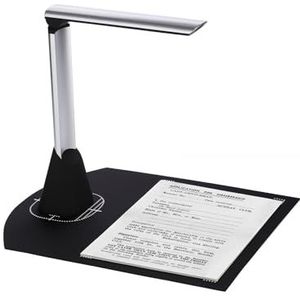 Draagbare documentscanner, BK34 Document Camera Scanner 5 MP HD Camera A4 Capture Size LED Boek Scanner for Klas Leraren Ondersteuning 7 Taal voor desktop/laptop, reisvriendelijke scanner