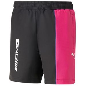 PUMA Mercedes Amg Woven herenshorts, zwart/roze, zwart, M