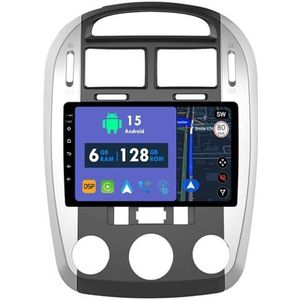 RoverOne Autoradio GPS voor Kia Cerato 1 LD 2004-2008 Carplay Android Auto Stereo Hoofdeenheid Bluetooth WiFi Radio Speler Sat Navigatie