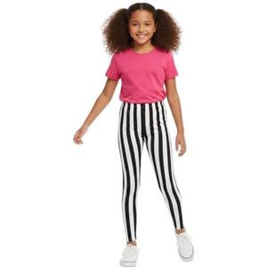 A2Z 4 Kids Meisjes Leggings Zwart Wit Verticaal - Stripes Legging 7-8