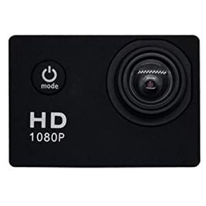 Actiecamera, Outdoor Action Camera, 1080p vol HD, 4K 30FPS Scherm Mini, Helm Waterdichte opnameport DV Camera van hoge kwaliteit(Nero)