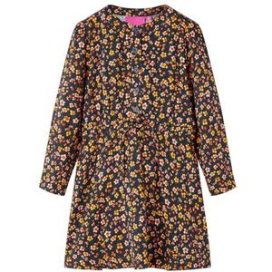 Kinderjurk met lange mouwen 92 marineblauw, kinderkleding, meisjes jurk, meisjesjurk, meisjeskleding, kinderen jurk, kinderkleding meisjes