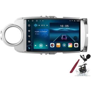 Android 15 Autoradio voor T-oyota Yaris (2012-2017) 9 inch 2K touchscreen 2000 * 1200 Android hoofdunit multimediaspeler met Carplay, GPS-navigatie, BT, 5G WiFi, DSP, SWC,K1 pro