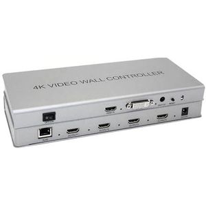 4K 2x2 Video Wall Controller 1 /DVI-ingang 4 -uitgang TV-processor Afbeeldingen samenvoegen Processor Naadloze Schakeling(4K)