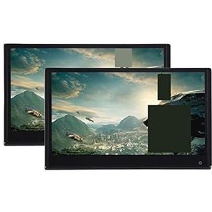 Draagbare dvd-speler voor videospelers op hoofdsteunen in auto's Hoofdsteun Monitor 13 Inch IPS Scherm Voertuig Display Met HDMI Out Mirroring Achterbank Auto Video Player met HD-roterend scherm (Col
